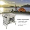 Foldable Camping Wood Stove Portable Folding Firewood Furnace Ultralight Multifunction for Fishing Hiking Survival Cookware Tool