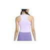 Nike One Fitted Solid Color Round Neck Quick-Dry Short Casual Sports Vest Women Tops Purple FN2807-512