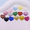 10 Stück/Set Bling Herz Aufnäher Gepolsterte Aufnäher Für DIY Kopfbedeckungen Haarspangen Dekoration Kleidung Hut Basteln Nähzubehör