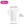 Acrylic Black Line Large Capacity Transparent Measuring Cup with Handle for Tea, Baking, and Catering