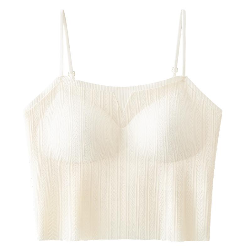 

Knitted Camisole With Built In Bra OneSize білий