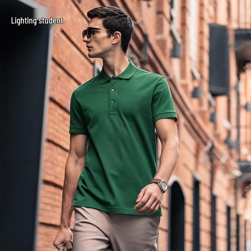 Mr. Cloth Men s Solid Color Short Sleeve Polo Shirt 3XL