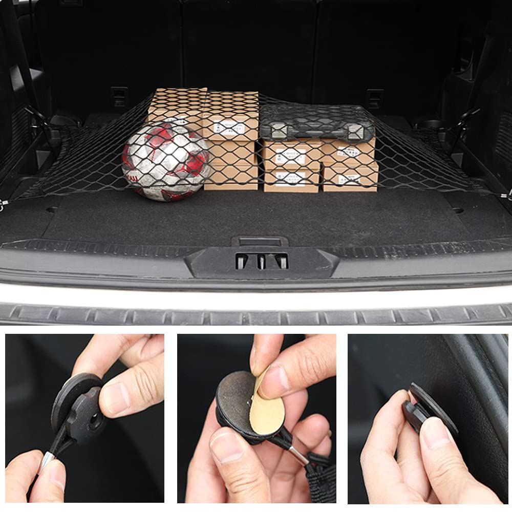 Car Trunk Net, Cargo Net, Trunk Net, 43.3 x 23.6 inches (110 x 60