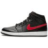 New 1 Retro Mid Black Team Red 554724-009