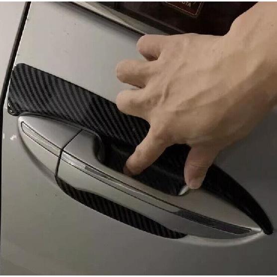 For Toyota Corolla  2014~2019 ABS Carbon Fiber Exterior Side Door Bowl Cup Cover