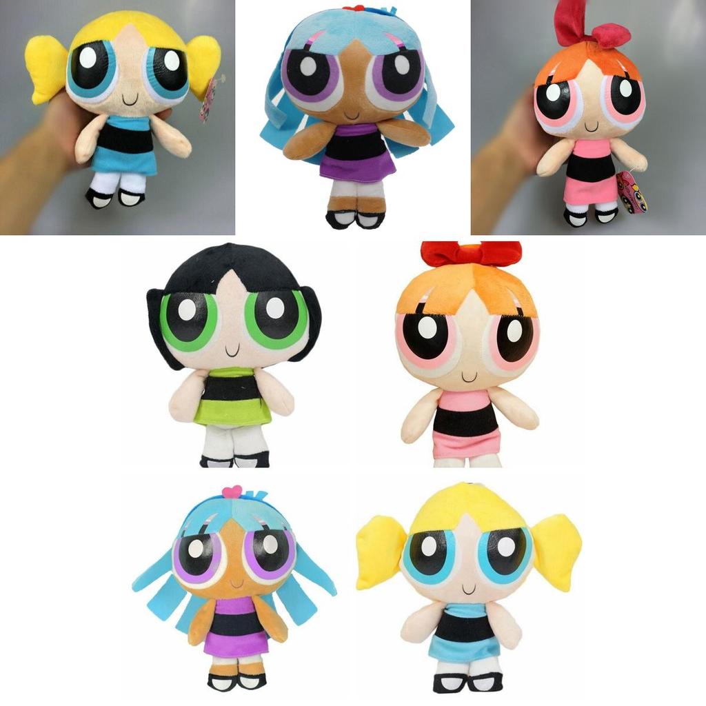 Plush Powerpuff Girls Dolls Colorful 20cm Cartoon Stuffed Toys For Teens**