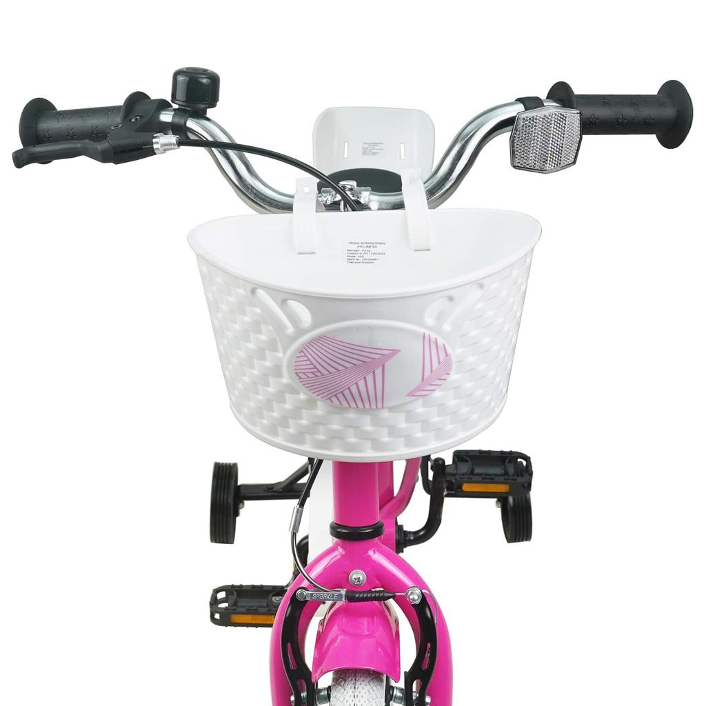 Kids Bicycle 16 Inch for Ages 4 6 Dark Pink