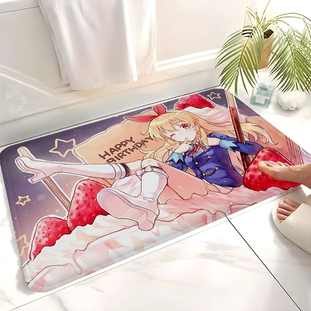 Anime Aikatsu Door Mat Washable Non-Slip Living Room Sofa Chairs Area Mat Kitchen Doormat Area Rug