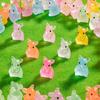 Set of 10 Miniature Mice Colorful Resin Figurines for Creative Cake Toppers Whale Cattle Kitten Shape
