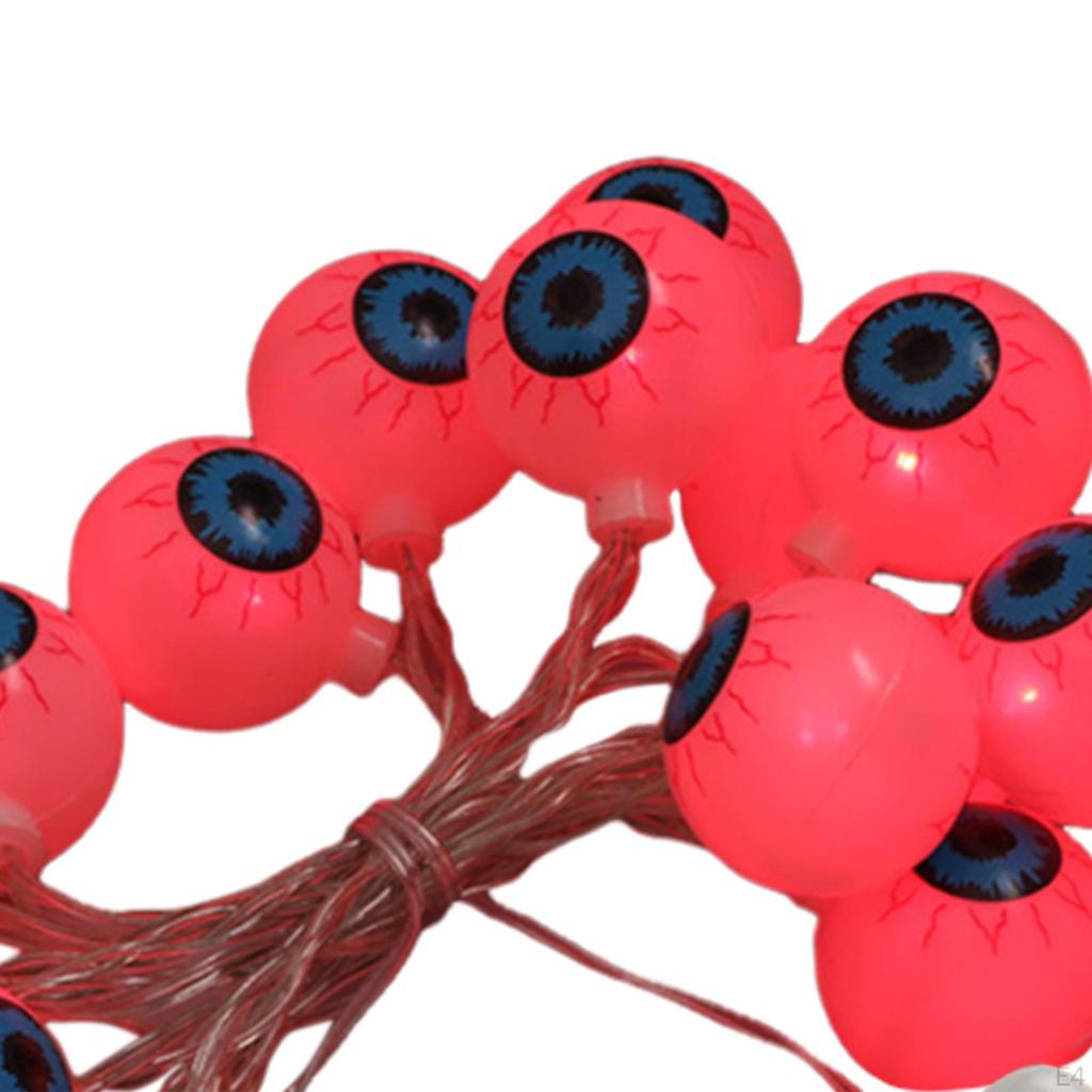 20 LED Halloween Lights, Night Party Eyeball, Indoor Fireplace
