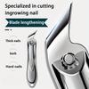 3pcs Heavy-Duty Stainless Steel Nail Clippers with Nano Glass File Professional-Grade for Thick Nails & Ingrown Toenails Gifts