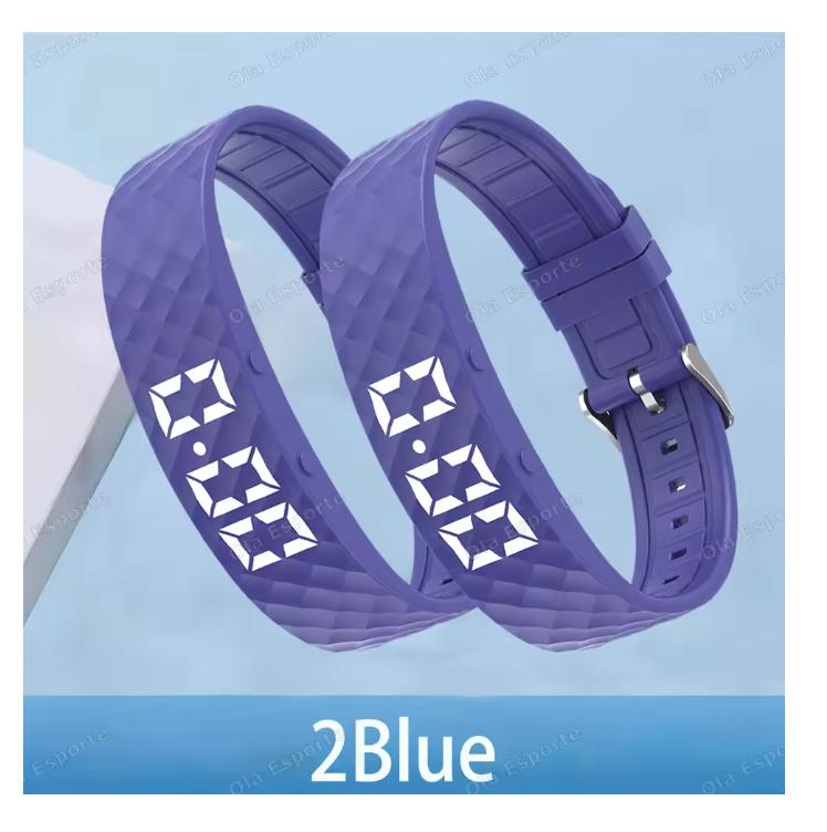 2026 New LED Digital Smart Bracelet Monitor Vibration Alarm Wristband Smart Bracelet Waterproof Smartband for Student Smart Band