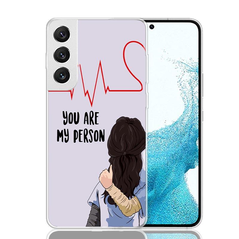 Greys Anatomy Person Case Phone Cover for Samsung Galaxy S24 S25 Ultra S23 Plus S22 + S21 S20 FE S10 S25Plus Trend Fundas S24 Ul