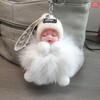 Cute Furry Ball Pendant, Cute Plush Doll, Sleeping Doll, Baby Car Keychain Pendant, Bag Decoration