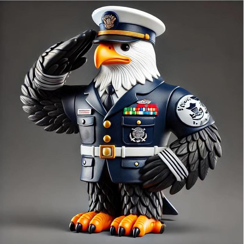 Eagle Tribute Sculpture,Veteran Thank You Table Top Statue for Memorial Day & Veterans Day Patriotic Home Office Decor (Army)