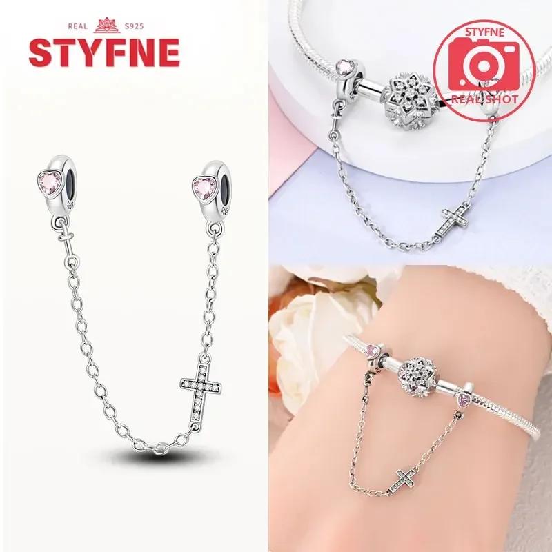 Copper Charms Religion Heart Lucky Eye Cross Beads Fit Originalbracelet For Women Fine Jewelry Gift