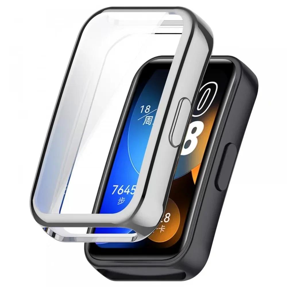 Soft TPU Case For Huawei Band 10 Accessories Bumper Smart Watch All-around Shell For Huawei Band 8 9 10 Screen Protector Cover