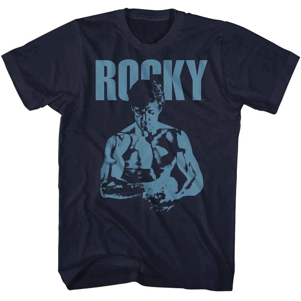 Rocky - Blue Ish - Officially Licensed American Classics - Front Print Solid Adu 130