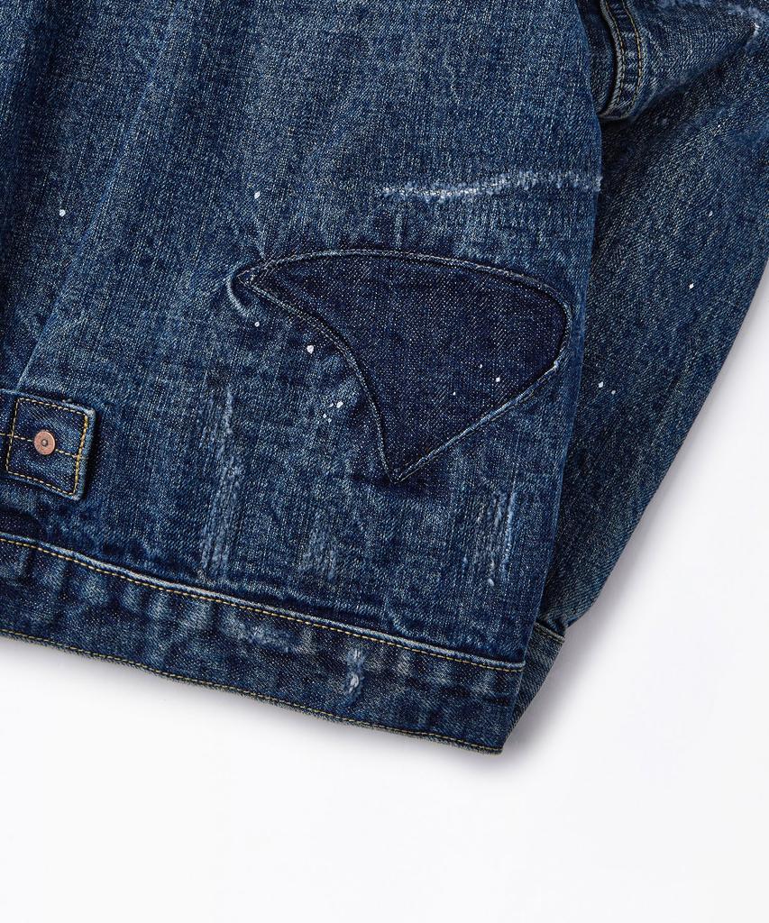 OUTSTANDING W.W. Ii Selvedge Denim 1St Jacket_Repair Blue