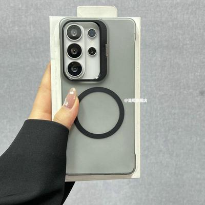 For Samsung Galaxy S26 Ultra Case Magnetic PC Matte Transparent Hard Phone Back Cover For Samsung Galaxy S26 Ultra Lens Bracket
