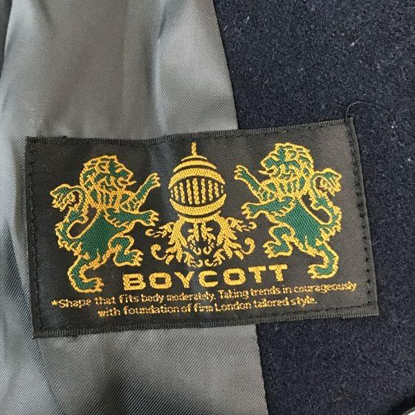 Boycott Krátký dvouřadý kabát 4 L Černý(POUŽITÝ)