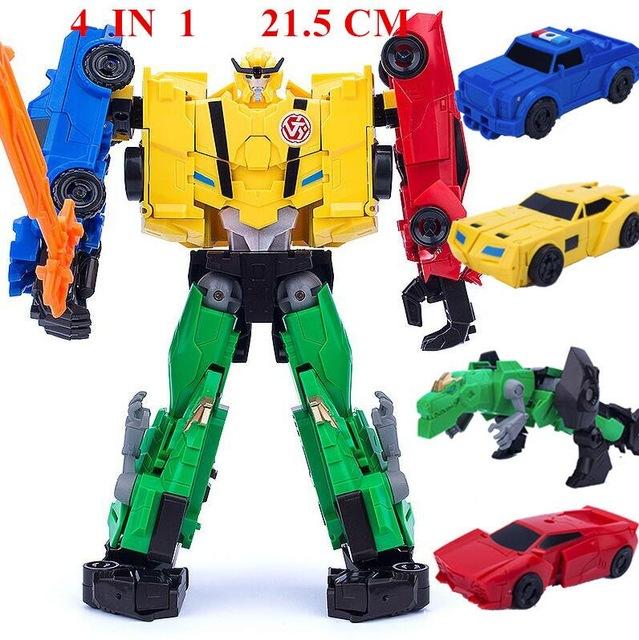 

New 5 IN 1 HAIZHIXING G1 Cool 32CM Transformation Toys Anime Devastator Action Figure Robot Dinosaur Model Boy Kids Gift