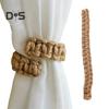 Jute Braided Curtain Holdback Rope Curtain Tiebacks Classic Style Decorative Curtain Holdbacks Home Decoration