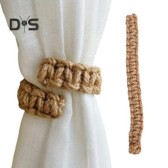 Jute Braided Curtain Holdback Rope Curtain Tiebacks Classic Style Decorative Curtain Holdbacks Home Decoration