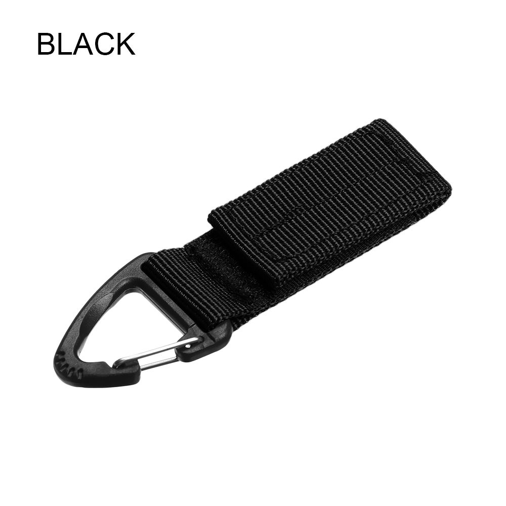 Sports Accessories EDC Equipment Nylon Webbing Hang Buckle Strap Carabiners Belt Clips Keychain