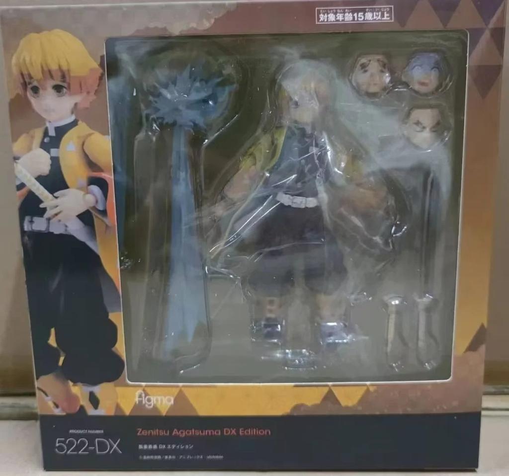 Demon Slayer Character Agatsuma Zenitsu Figma DX-522 Figure Model Toys 15cm