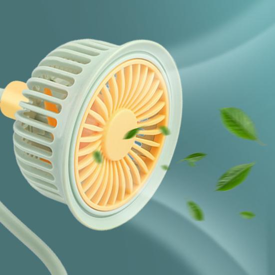 Mini Clip-on Desk Fan with Flexible Neck 360 Degree Adjustable USB Rechargeable Summer