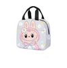 Labubu Cartoon Lunch Tote: Insulated Aluminum Foil Bento Bag for Students