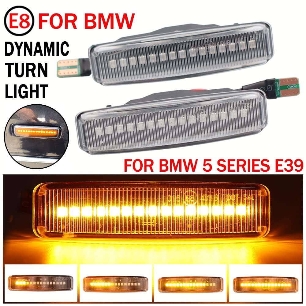2Pcs Dynamic Fender Side Marker Lamp Sequential Running LED Turn