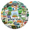 60 Waterproof Cartoon Garbage Truck Stickers for Decor, Stationery, and Devices