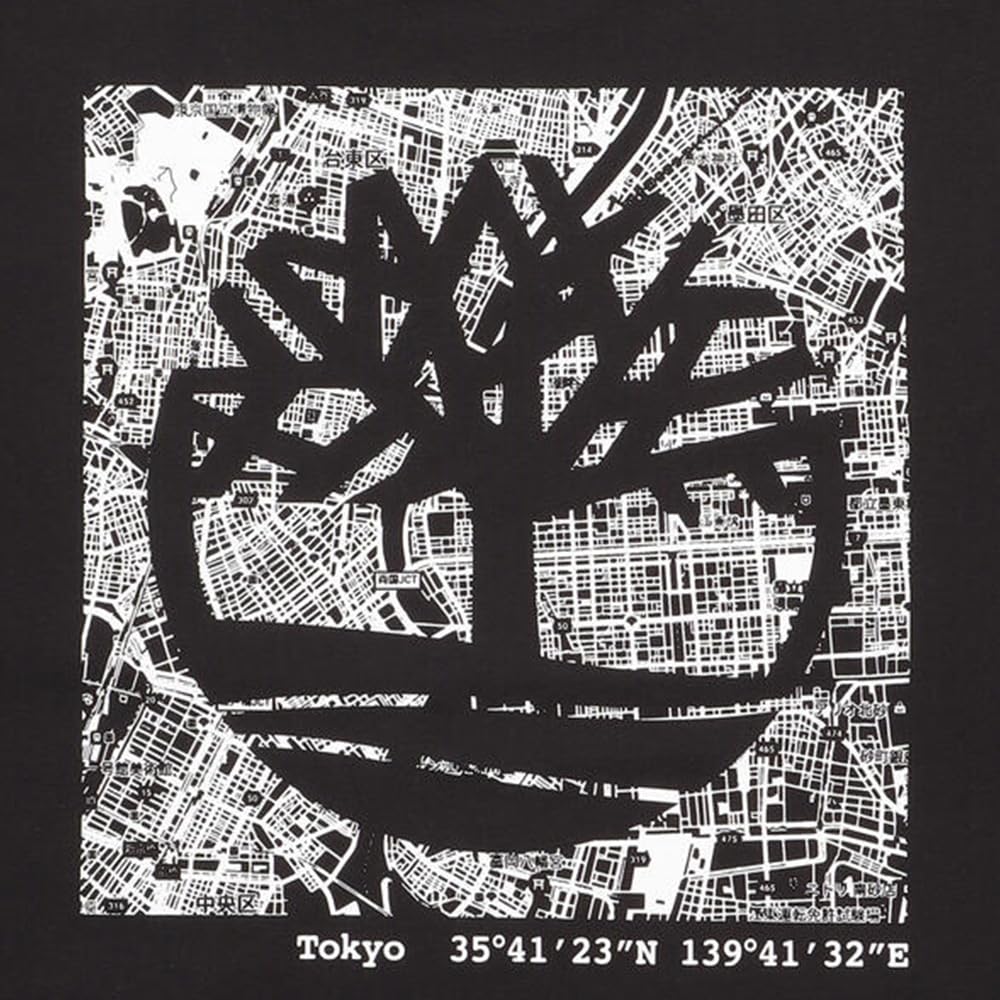 Timberland Short Sleeve TOKYO CITY T-Shirt, Unisex, Black, Size XS (TB0A5VM30011)