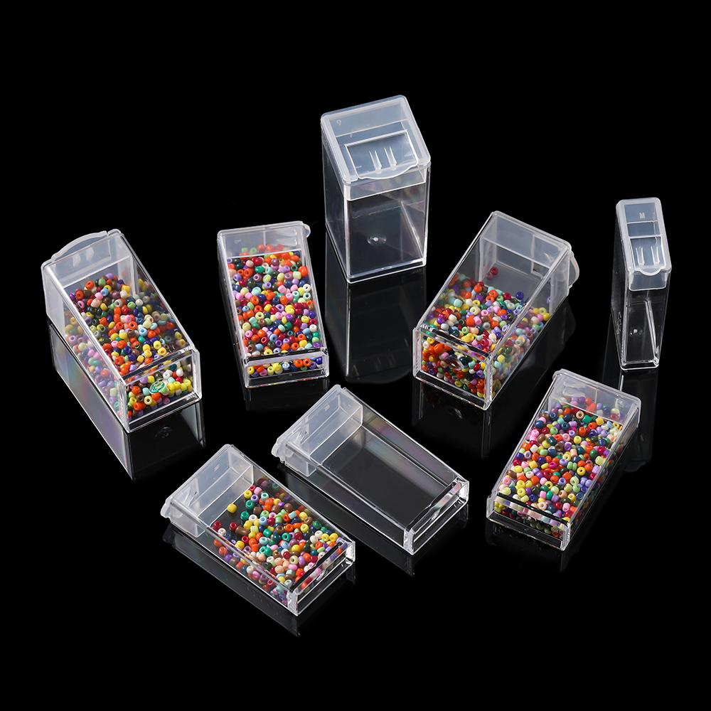 1pc 32/40/42/48/56/64 Slots Plastic Storage Box for DIY Diamond Painting Beads Charms Jewelry Accessories Storage Organizer Box