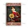 ARTISIAN Rusty Vinyl Records Metal Tin Sign Vintage Decorative Plate Classic Music Metal Sign Man Cave Home Studio Wall Decor