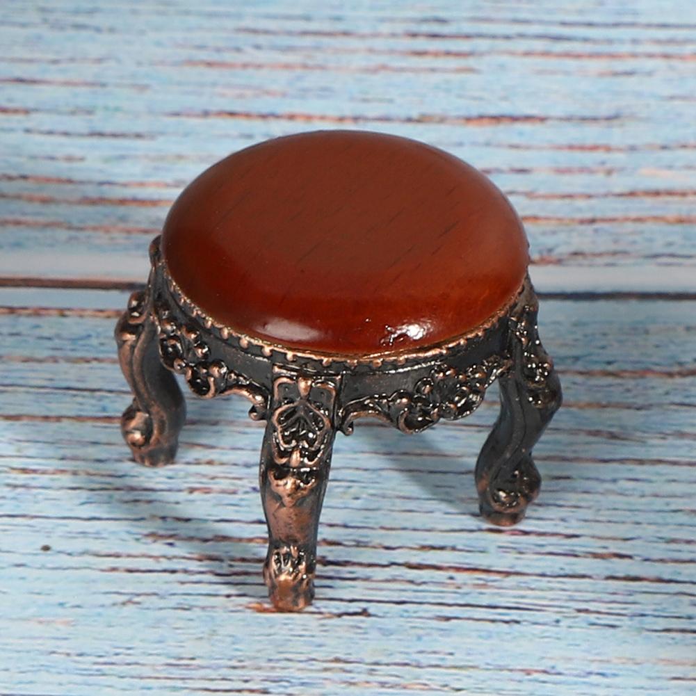 1:12 Dollhouse Miniature Simulated Round Stool Mini Furniture Model Toy AccessoryRound Stool