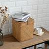 Grass Storage Basket Woven Organizer Baskets Decorative Large Capacity Bedroom Basket Luxury Toys Organizers Baskets with Lid