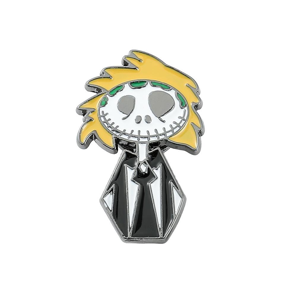Drop Processed Oil Brooch Stylish Gothic Witch Pin Halloween Theme European And American Style