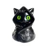 New Mysterious Hooded Cat Fiqurine Cloak Gothic Black Cat Statue