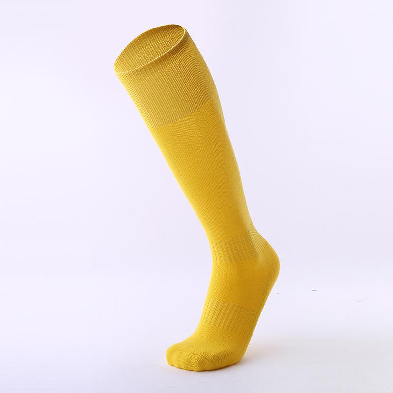 

Breathable Non-Slip Knee Stockings Thickened Towel Bottom Sweat-Absorbing Wear-Resistant Sports Socks Adult Solid Color Professional Feet adult one size fits all [39-44]