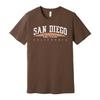San Diego California Graphic T Shirt Est 1850 Arch Design Vintage City Theme App