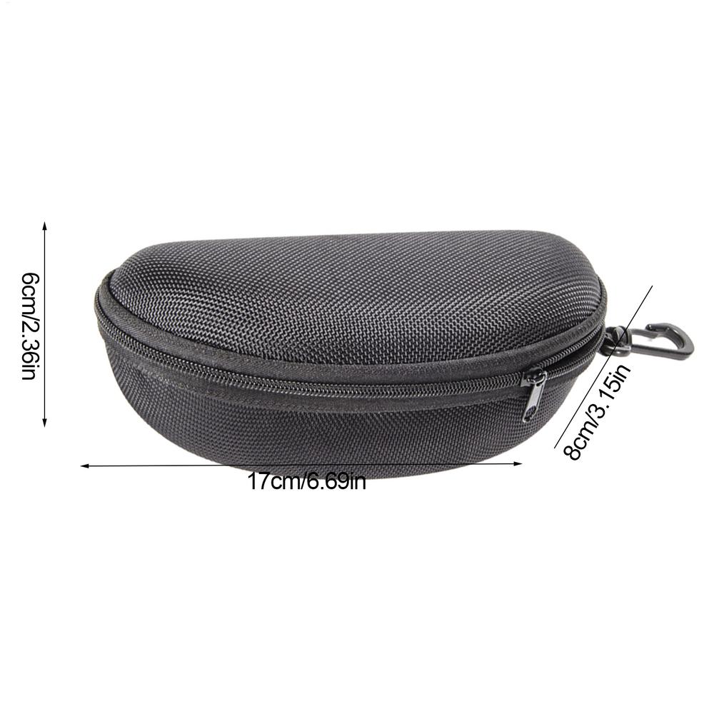 

Портативный чехол для очков EVA с карабином, цветной жесткий футляр для солнцезащитных очков с застежкой-молнией, держатель для защитной коробки для очков