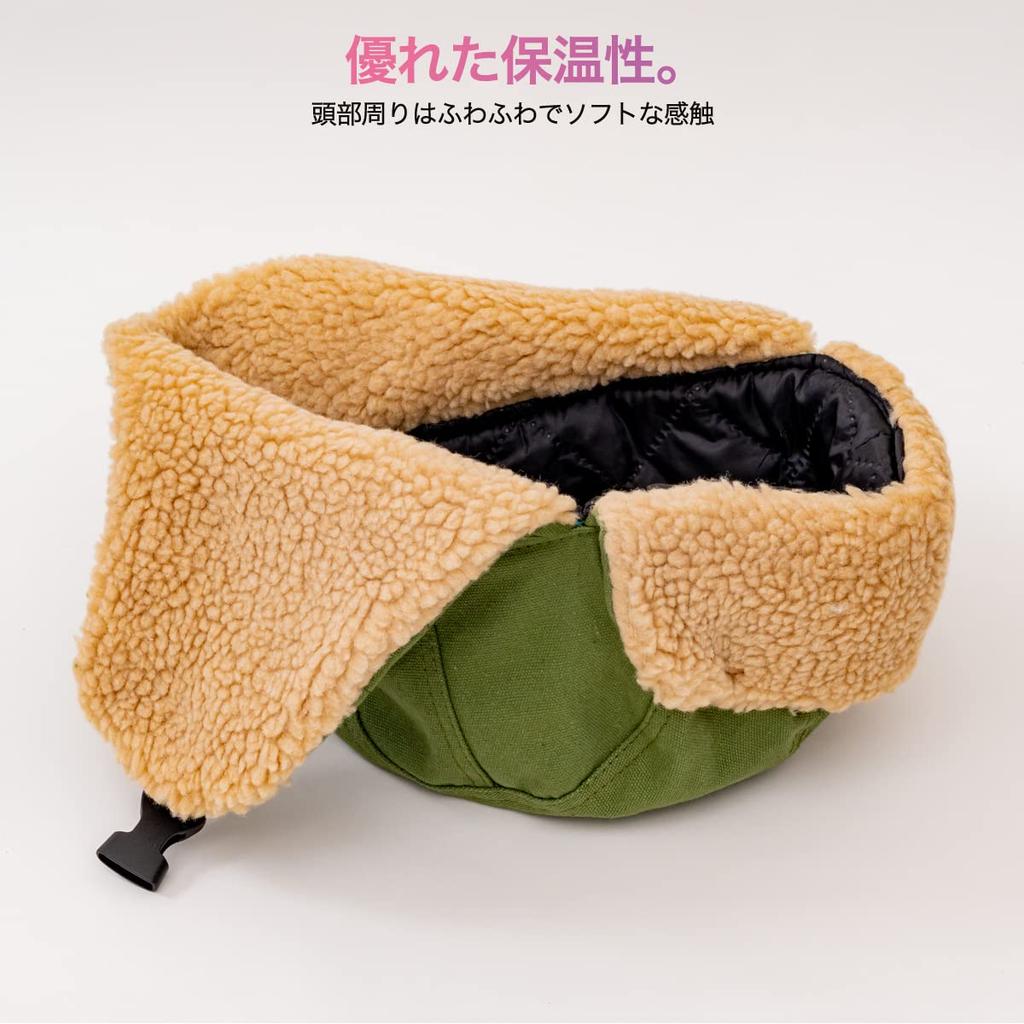 [lapset] Furry Pilot Flight Cap with Goggles – Warm Winter Aviator Hat with Ear Flaps for Men & Women, Green