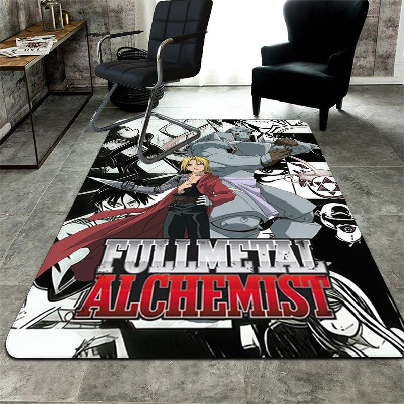 Fullmetal Alchemist Rug Floor Mat for Living Room or Bedroom Soft and Comfortable Carpet a Gift for Birthday and Holiday.SFF0917267