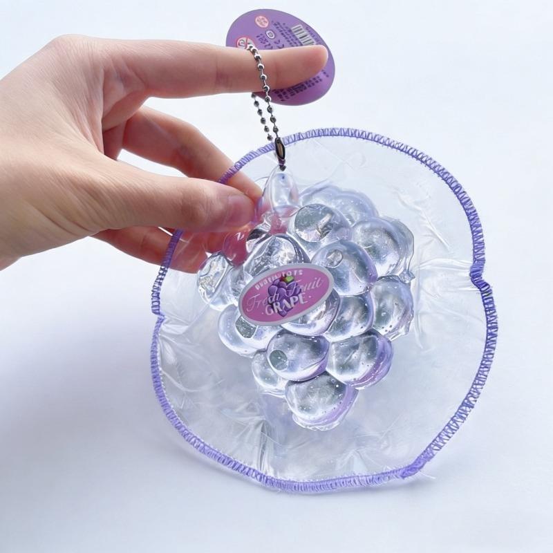 

Tabas Squishy Crystal Grapes Fidget Toy Stress Relief Hand Toy Anti-Anxiety Fruit Stretchy Slow Rising Toy Creative Sensory Toy