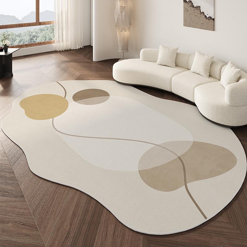 Wabi-sabi Style Living Room Decoration Carpet Home Washable Plush Shaped Rug Minimalist Rugs for Bedroom Fluffy Soft Bedside Mat