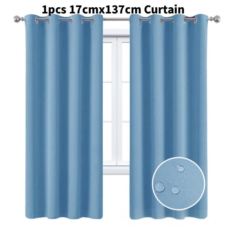 Waterproof Solid Color Sunproof Curtain For Sunroom And Commercial Applications