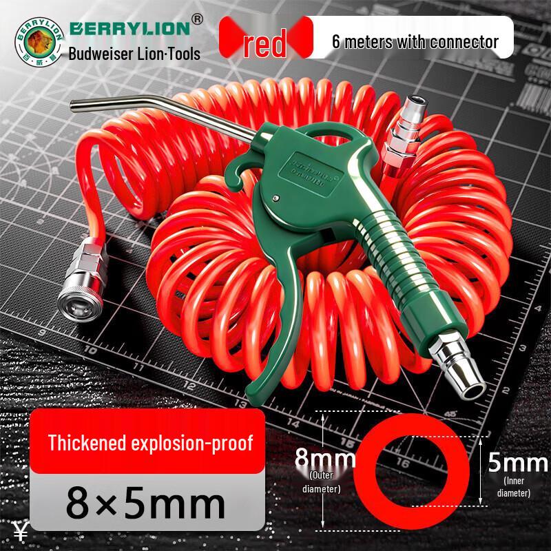 BERRYLION Air Hoses & High-Pressure Blow Gun Kits CN plug (adapter included)